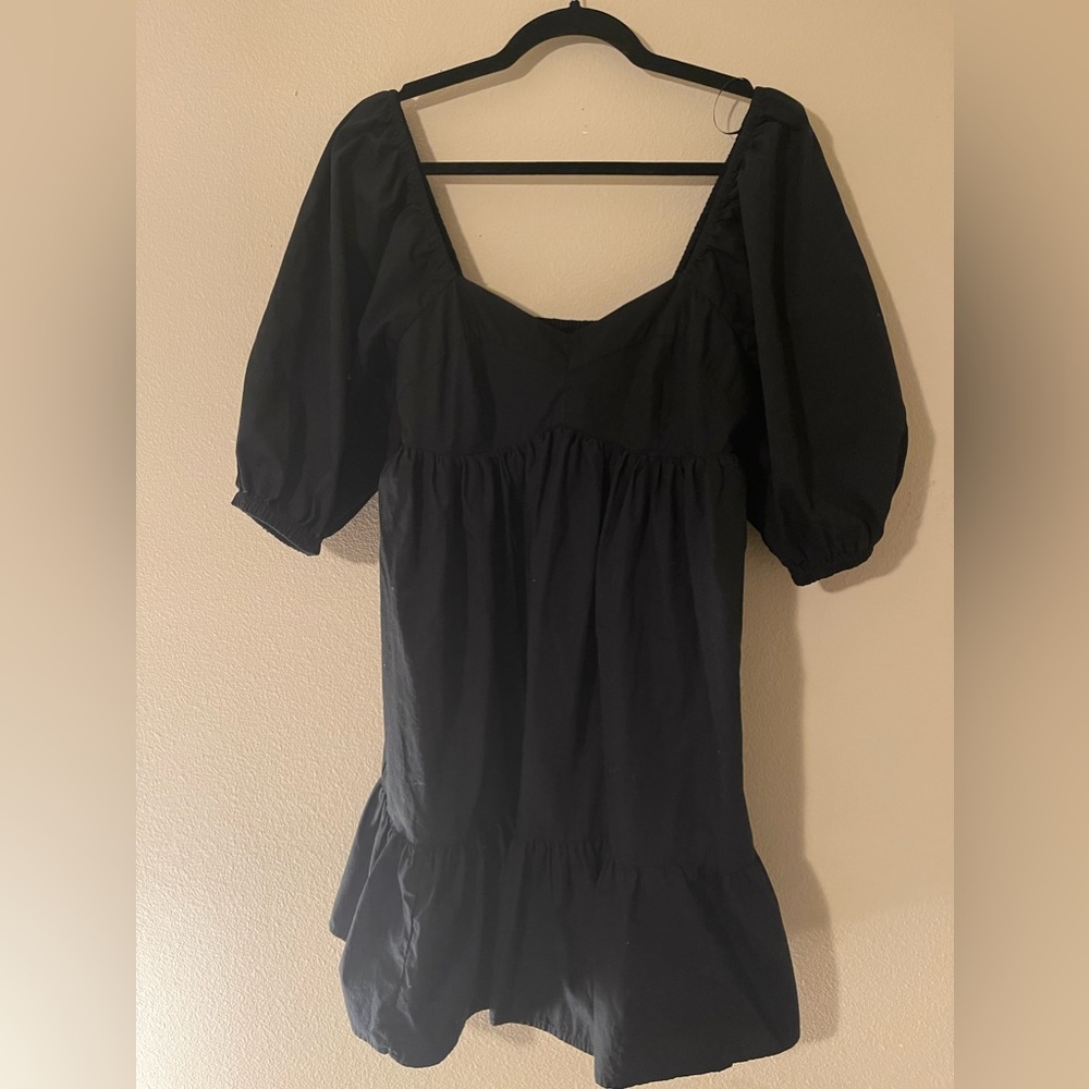 Black baby doll dress
